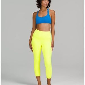 COPY - Lululemon like new size 2 electric lemon cropped luxtreme pant
